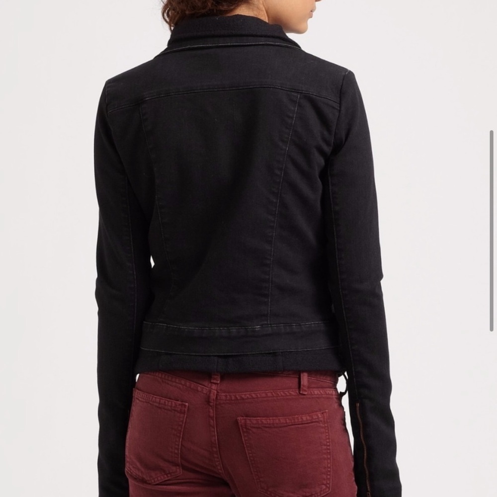 Current/Elliott The Studio Denim & Wool Jacket Coat Travertine 2 - Picture 2 of 7
